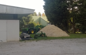 Travaux de rénovation du stade Lucien Doutreleau.